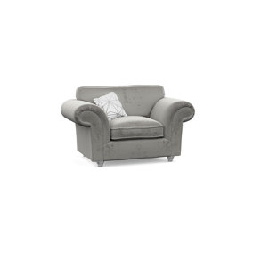 The Great British Sofa Company Windsor Silver Armchair - Silver Feet