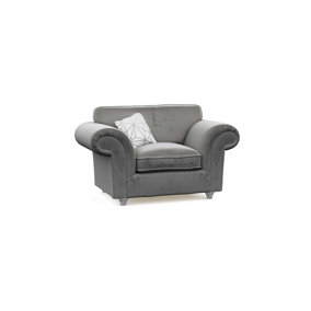 The Great British Sofa Company Windsor Steel Armchair - Silver Feet