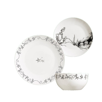 The Grinch 12PC 4 Place Porcelain Dinner Set Plates & Bowls Christmas ...