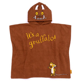 The Gruffalo Childrens/Kids Towel Poncho Brown (One Size)