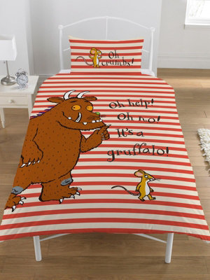 The Gruffalo Oh Help Single Duvet Cover and Pillowcase Set