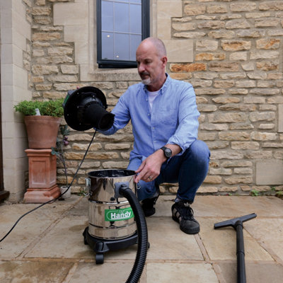 The Handy 1250W 15 Litre Wet & Dry Stainless Steel Vacuum Cleaner THWD1250