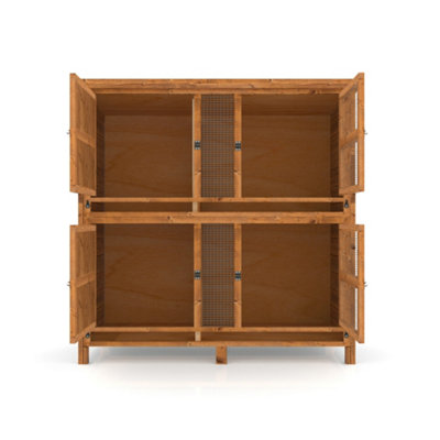 The Hutch Company 4ft Chartwell Two-Tier Rabbit Guinea Pig Hutch With Two Separate Levels - 3