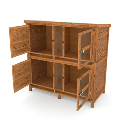 The Hutch Company 4ft Chartwell Two-Tier Rabbit Guinea Pig Hutch With Two Separate Levels - 7
