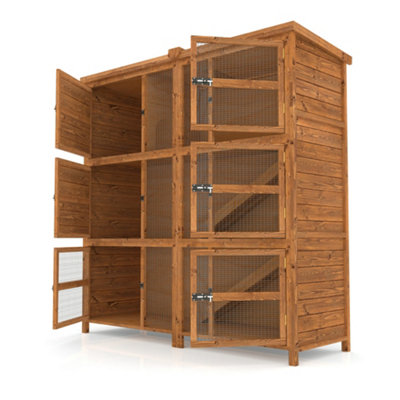 The Hutch Company 5ft Chartwell Rabbit Triple Guinea Pig Hutch Biggest 5ft Hutch Around