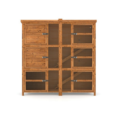 The Hutch Company 5ft Chartwell Rabbit Triple Guinea Pig Hutch Biggest 5ft Hutch Around - 5