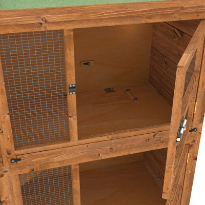 The Hutch Company 6ft Chartwell Double Rabbit Guinea Pig Hutch Extra Deep and High Ceilings