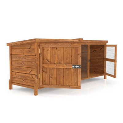 The Hutch Company 6ft Chartwell Rabbit Guinea Pig Hutch Extra Deep and High Ceiling - 6