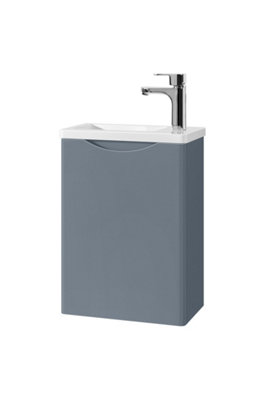 The Keenware Dalston Wall Hung Cloakroom Vanity Unit: 400mm