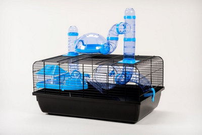 The Landmark Cage with Accessories 580x380x290 - Blue