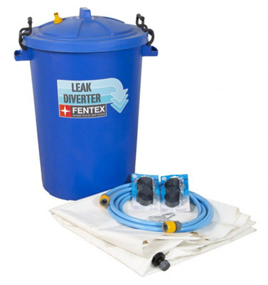 The Leak Diverter Complete Kit 100cm x 100cm (White) - For drips and leaks from ceilings and roofs