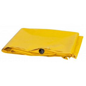 The Leak Diverter Tarp Only - 100cm x 100cm Yellow - For drips and leaks from ceilings and roofs