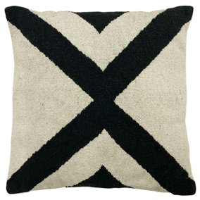The Linen Yard Altai Monochrome Jacquard Polyester Filled Cushion