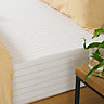 The Linen Yard Holbury Cotton Melange Stripe Single Fitted Bed Sheet