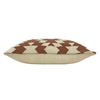 The Linen Yard Jura Woven Geometric Polyester Filled Cushion