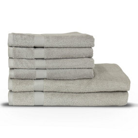 The Linen Yard Loft Combed Cotton 6-Piece Hand/Bath Sheet Towel Bale