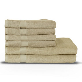 The Linen Yard Loft Combed Cotton 6-Piece Hand/Bath Sheet Towel Bale