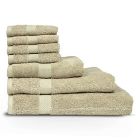 The Linen Yard Loft Combed Cotton 7-Piece Towel Bale