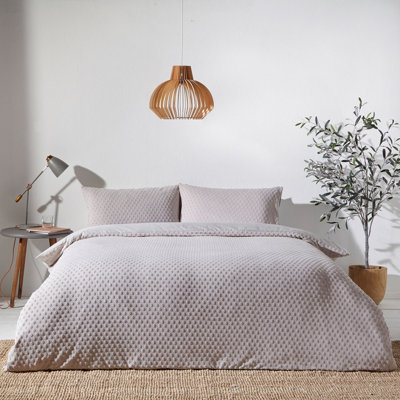 The Linen Yard Polka Tuft 100% Cotton Duvet Cover Set