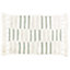 The Linen Yard Tassel Stitch Herringbone Tufted Cotton Anti-Slip Bath Mat