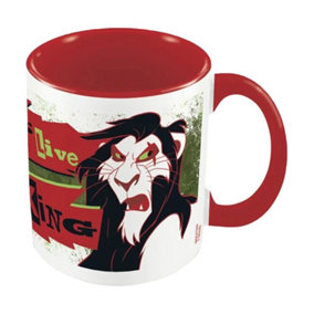 The Lion King Long Live The King Inner Two Tone Scar Mug White/Red/Black (One Size)