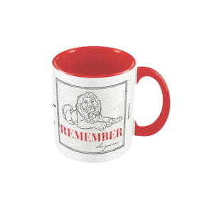 The Lion King Quote Mufasa Mug Red/White (One Size)