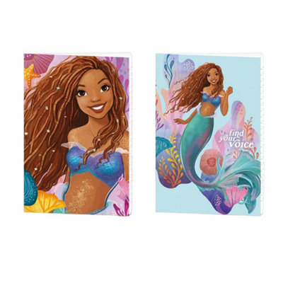 The Little Mermaid A5 Notepad (Pack of 2) Multicoloured (One Size)