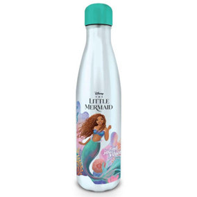 The Little Mermaid Find Your Voice Metal Water Bottle Silver/Green/Brown (One Size)