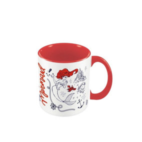The Little Mermaid Inner Two Tone Mug White/Red (One Size)
