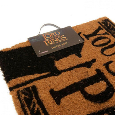 The Lord Of The Rings Doormat Brown (One Size)