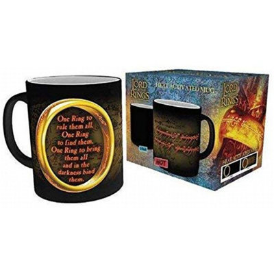 The Lord Of The Rings Heat Changing Ceramic Mug Black/Multicoloured (9 x 8cm)