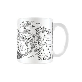 The Lord Of The Rings Map Mug White/Black (One Size)
