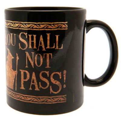 The Lord Of The Rings You Shall Not P Mug Black/Brown (One Size)