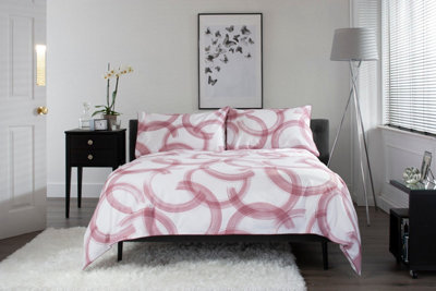 The Lyndon Company Cafe Royal Cotton Bedlinen Duvet set Pink