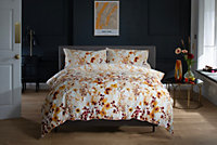 The Lyndon Company Watercolour Floral 180 Thread Count Soft Cotton Digital Printed Reversible Duvet Cover Set
