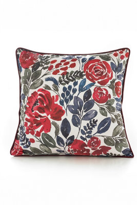 The Lyndon Company Wedding Day 50x50cm Soft Velvet Pipe Trimmed Filled Cushion