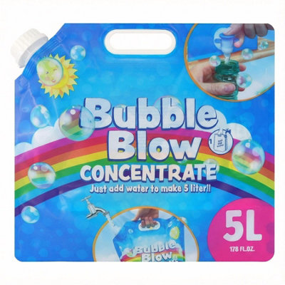 The Magic Toy Shop Bubble Blow Concentrate 200ml Makes 5L Solution ...