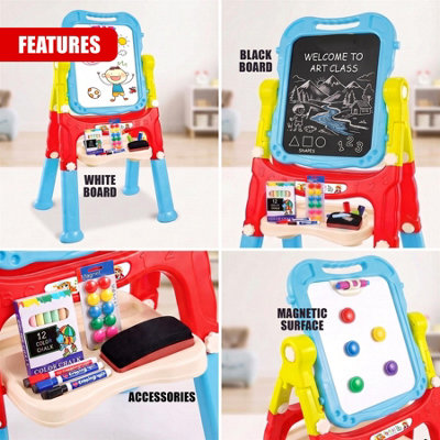 The Magic Toy Shop Children Double Sided Folding Magnetic Drawing Board ...