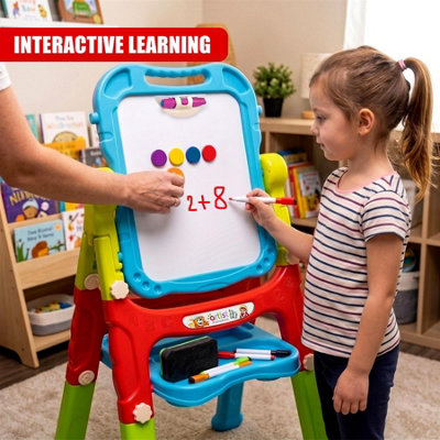 The Magic Toy Shop Children Double Sided Folding Magnetic Drawing Board ...