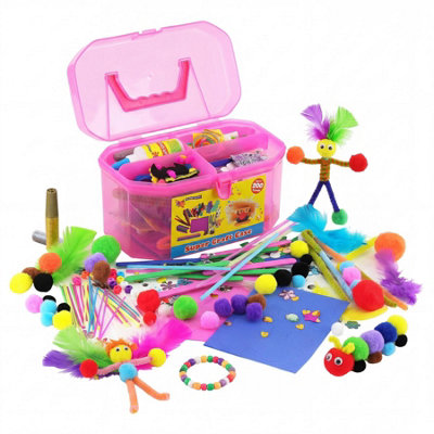 The Magic Toy Shop Childrens Craft Art Set Artist Box Crayons Pens ...