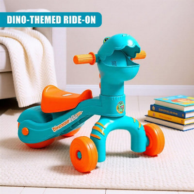 The Magic Toy Shop Dinosaur Trike Ride On Toy with Sounds Interactive ...