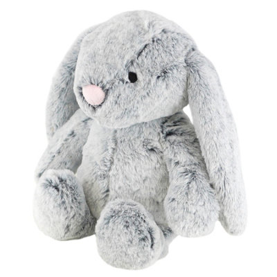 The Magic Toy Shop Grey Bunny Plush Stuffed Soft Cuddly Teddy Rabbit ...