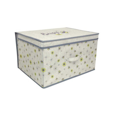 The Magic Toy Shop Jumbo Folding Toy Chest Storage Box Collapsible ...