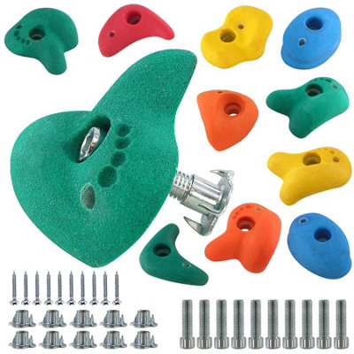 The Magic Toy Shop Kids Climbing Stones Rocks Bolt On Climbing Frame ...