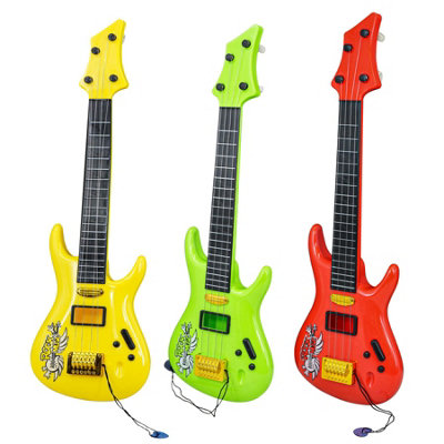 The Magic Toy Shop Kids Rock Guitar Toy Acoustic 4 String Pick Spare ...
