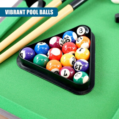 The Magic Toy Shop Mini Pool Table for Kids Wooden Table Top Game ...