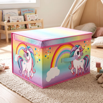 The Magic Toy Shop Toy Storage Folding Box Large Collapsible Jumbo Toy ...