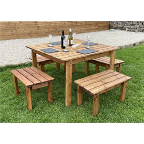 The Marsh Four Seater Wooden Table Set