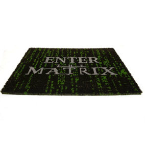 The Matrix Door Mat Black/Green (60cm x 40cm)