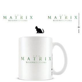 The Matrix: Resurrections Black Cat Mug White/Green (One Size)